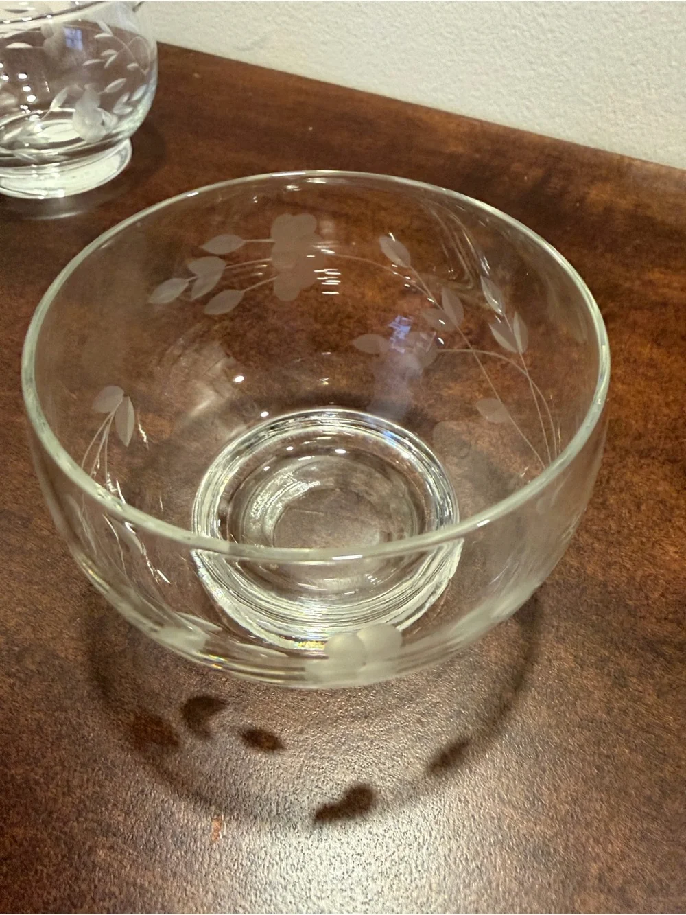 Princess House Crystal Stacking Sugar & Creamer, no lid.